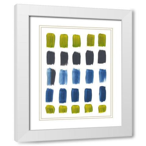 First Crush White Modern Wood Framed Art Print with Double Matting by Baker, Bronwyn