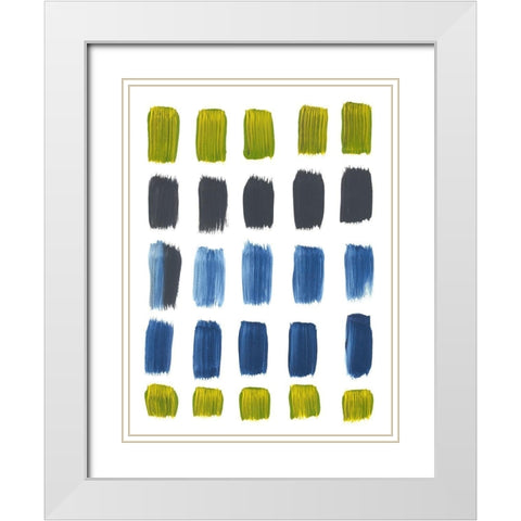 First Crush White Modern Wood Framed Art Print with Double Matting by Baker, Bronwyn