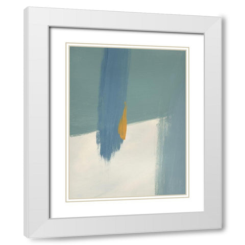 Cast Shadow White Modern Wood Framed Art Print with Double Matting by Baker, Bronwyn