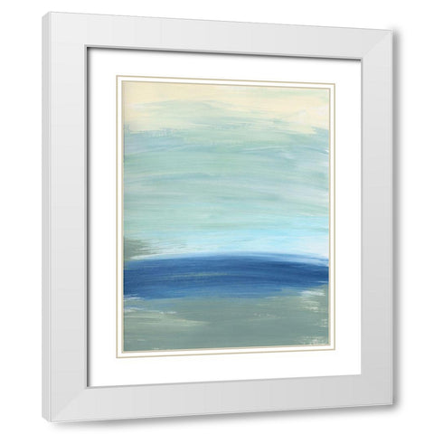 Morning Returns White Modern Wood Framed Art Print with Double Matting by Baker, Bronwyn