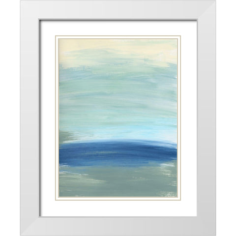 Morning Returns White Modern Wood Framed Art Print with Double Matting by Baker, Bronwyn