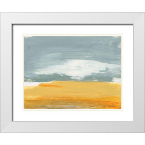 Winter Desert White Modern Wood Framed Art Print with Double Matting by Baker, Bronwyn