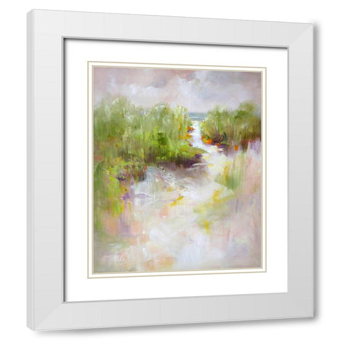 To The Sea White Modern Wood Framed Art Print with Double Matting by Bruniany, Kasia