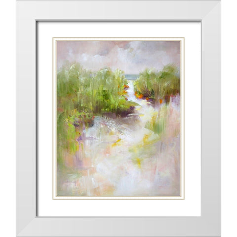 To The Sea White Modern Wood Framed Art Print with Double Matting by Bruniany, Kasia