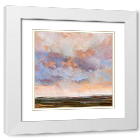 At Sea White Modern Wood Framed Art Print with Double Matting by Burggraaf, Stella