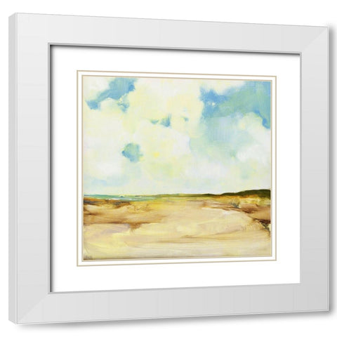 Dutch Coast White Modern Wood Framed Art Print with Double Matting by Burggraaf, Stella
