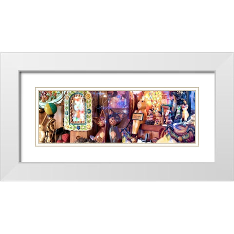 Nagano Cafe 16 White Modern Wood Framed Art Print with Double Matting by Blaustein, Alan