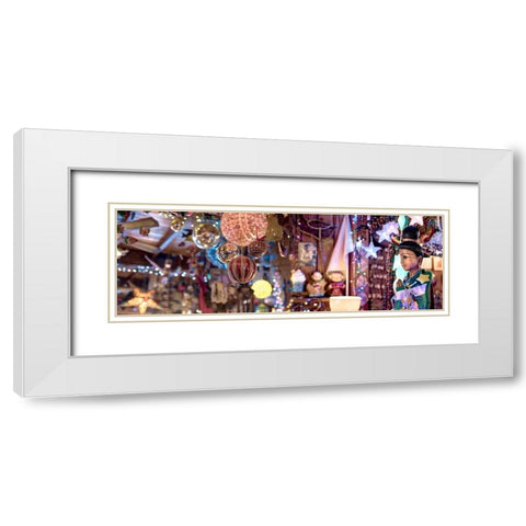 Nagano Cafe 2 White Modern Wood Framed Art Print with Double Matting by Blaustein, Alan