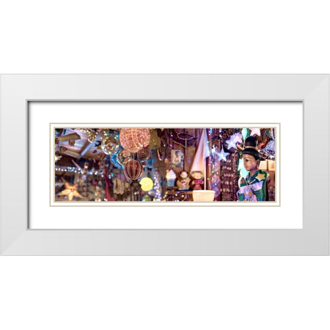 Nagano Cafe 2 White Modern Wood Framed Art Print with Double Matting by Blaustein, Alan