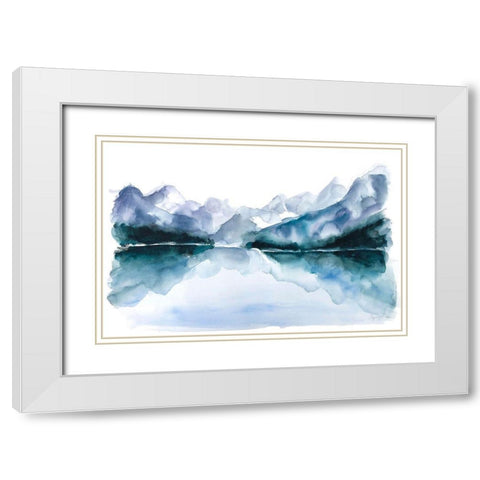 Resolute White Modern Wood Framed Art Print with Double Matting by Blaise, Tiffany