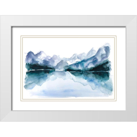 Resolute White Modern Wood Framed Art Print with Double Matting by Blaise, Tiffany