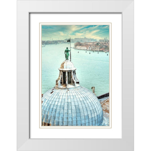 Duomo San Giorgio Maggiore #1 White Modern Wood Framed Art Print with Double Matting by Blaustein, Alan