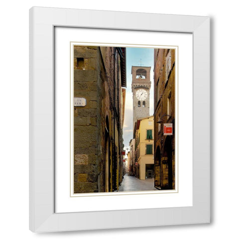 Lucca #1 White Modern Wood Framed Art Print with Double Matting by Blaustein, Alan