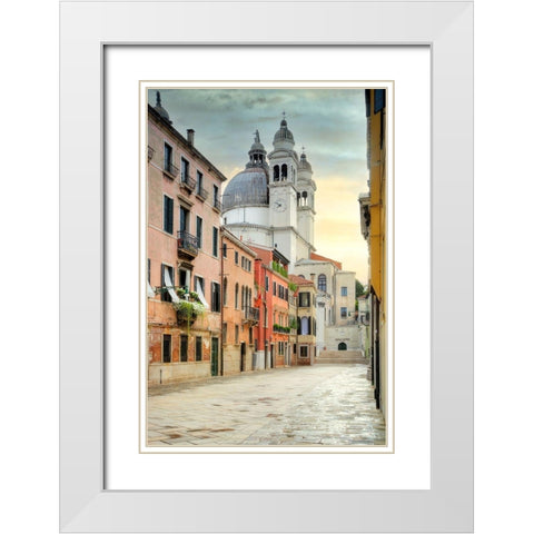 Santa della Maria Salute #1 White Modern Wood Framed Art Print with Double Matting by Blaustein, Alan