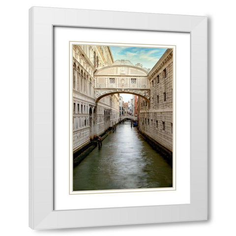 Bridge Of Sighs #1 White Modern Wood Framed Art Print with Double Matting by Blaustein, Alan