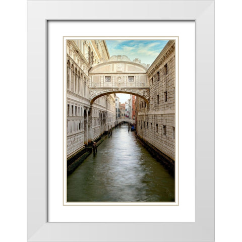 Bridge Of Sighs #1 White Modern Wood Framed Art Print with Double Matting by Blaustein, Alan