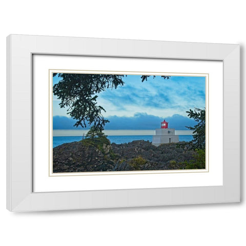 Lighting the Way White Modern Wood Framed Art Print with Double Matting by Burdick, Chuck