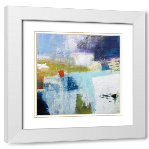 Assurance White Modern Wood Framed Art Print with Double Matting by Beer, Pamela K.