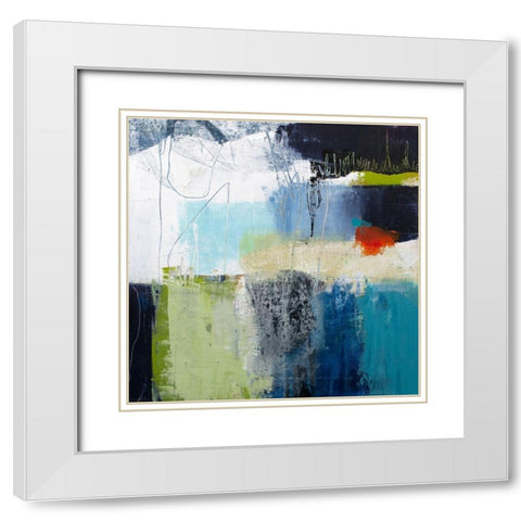 Belief White Modern Wood Framed Art Print with Double Matting by Beer, Pamela K.