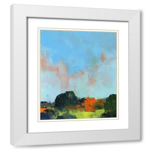 Burst White Modern Wood Framed Art Print with Double Matting by Bailey, Paul