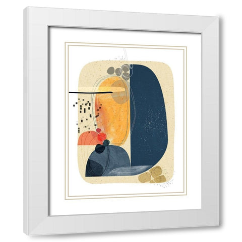 Grounded White Modern Wood Framed Art Print with Double Matting by Banerjee, Ishita