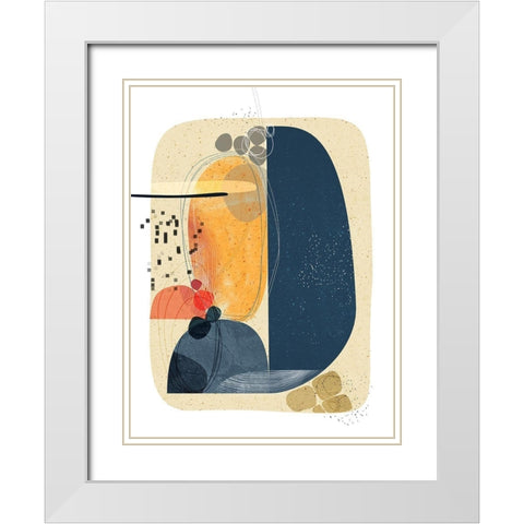 Grounded White Modern Wood Framed Art Print with Double Matting by Banerjee, Ishita