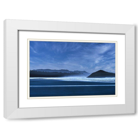 Dawn White Modern Wood Framed Art Print with Double Matting by Burdick, Chuck