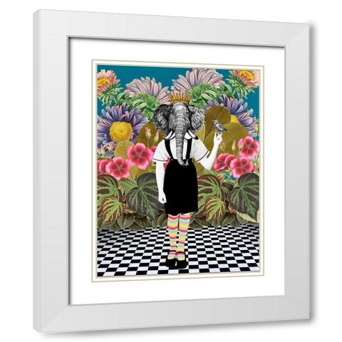 Jungle Passes White Modern Wood Framed Art Print with Double Matting by Brothers, Erika C.