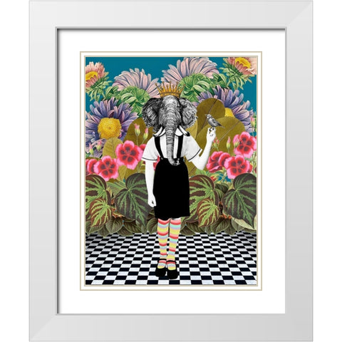 Jungle Passes White Modern Wood Framed Art Print with Double Matting by Brothers, Erika C.