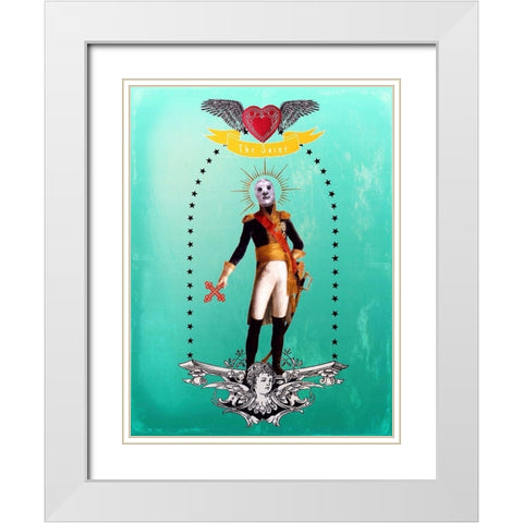 The Saint White Modern Wood Framed Art Print with Double Matting by Brothers, Erika C.