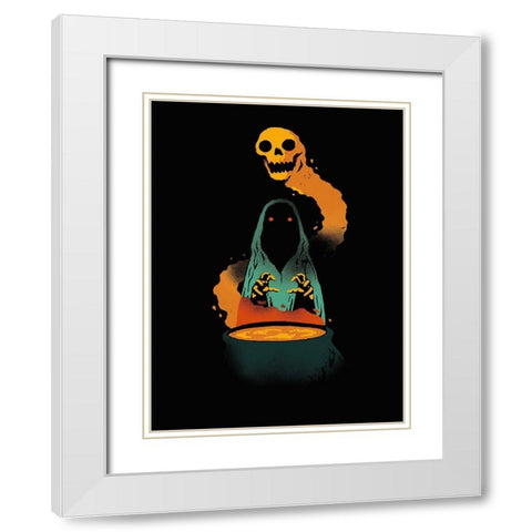 Conjure White Modern Wood Framed Art Print with Double Matting by Buxton, Michael