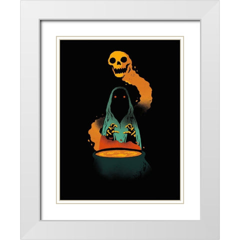 Conjure White Modern Wood Framed Art Print with Double Matting by Buxton, Michael