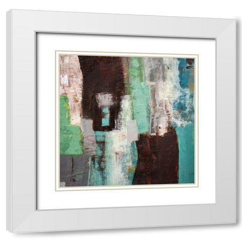 Wabisabi White Modern Wood Framed Art Print with Double Matting by Balbinot, Brigitte