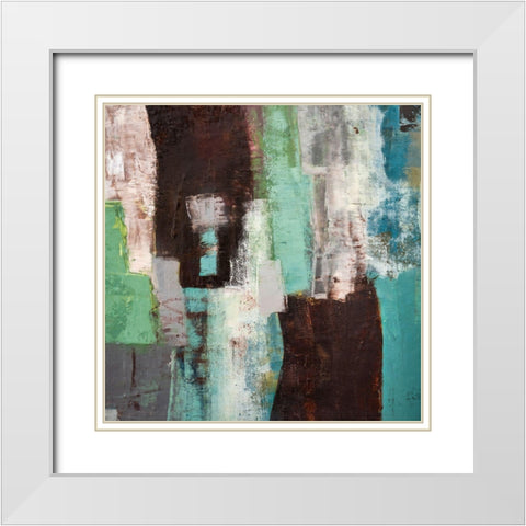 Wabisabi White Modern Wood Framed Art Print with Double Matting by Balbinot, Brigitte