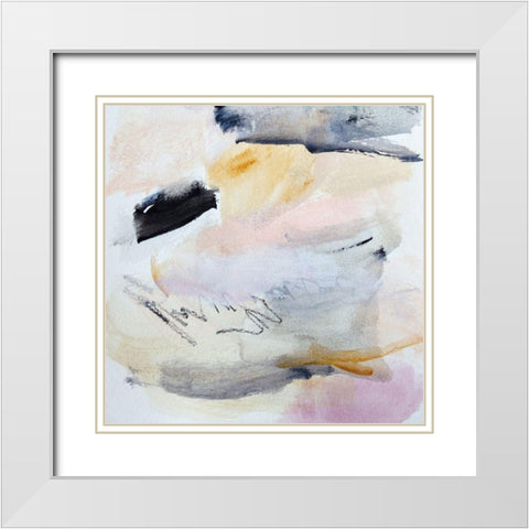 Gestures No. 1 White Modern Wood Framed Art Print with Double Matting by Bainbridge, Hope
