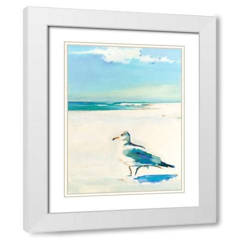 On Watch White Modern Wood Framed Art Print with Double Matting by Broaderick, Kathleen