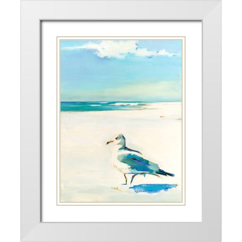 On Watch White Modern Wood Framed Art Print with Double Matting by Broaderick, Kathleen