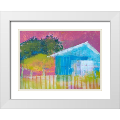 Sunday Afternoon White Modern Wood Framed Art Print with Double Matting by Beer, Pamela K.