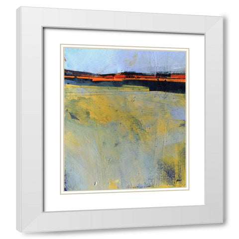 Ground Mist White Modern Wood Framed Art Print with Double Matting by Bailey, Paul