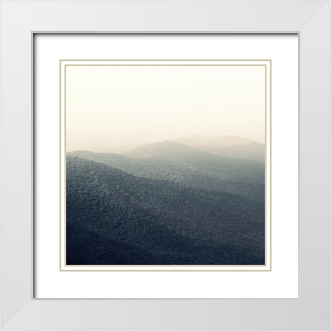 Sunrise, Smoky Mountains White Modern Wood Framed Art Print with Double Matting by Bell, Nicholas