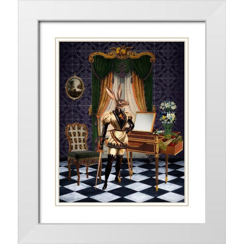 Breakfast Time White Modern Wood Framed Art Print with Double Matting by Brothers, Erika C.