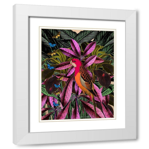 Tropical Jungle No. 2 White Modern Wood Framed Art Print with Double Matting by Brothers, Erika C.