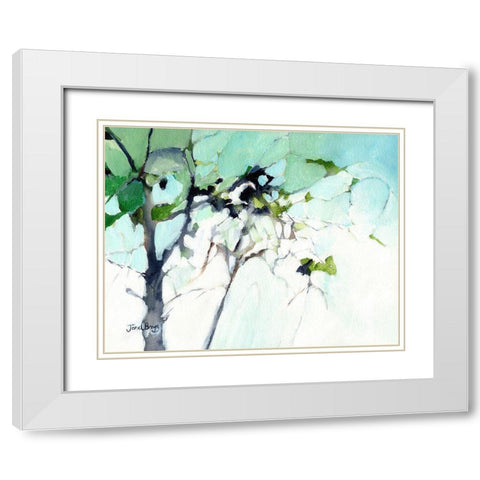View From My Kitchen Window No. 1 White Modern Wood Framed Art Print with Double Matting by Bragg, Janel