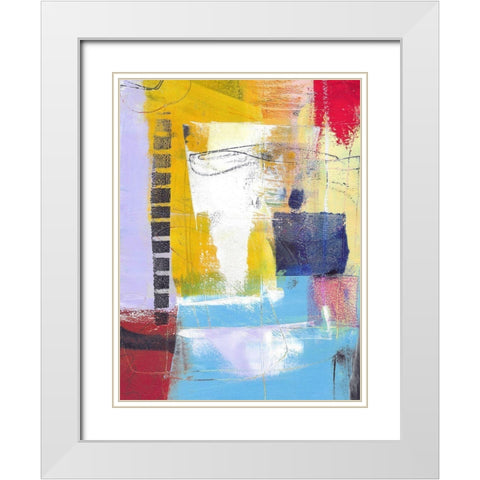 Golden Feature White Modern Wood Framed Art Print with Double Matting by Beer, Pamela K.