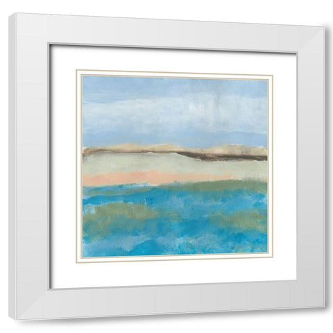 Detour 4 White Modern Wood Framed Art Print with Double Matting by Baker, Bronwyn
