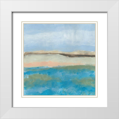 Detour 4 White Modern Wood Framed Art Print with Double Matting by Baker, Bronwyn