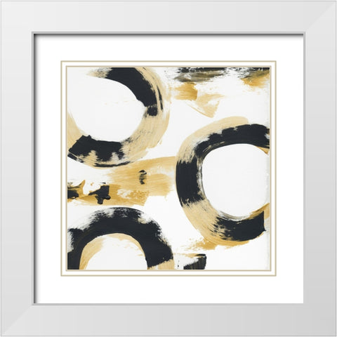 Predicated 1 White Modern Wood Framed Art Print with Double Matting by Baker, Bronwyn