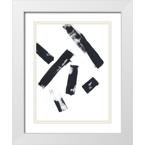 Time Stopped No. 2 White Modern Wood Framed Art Print with Double Matting by Baker, Bronwyn