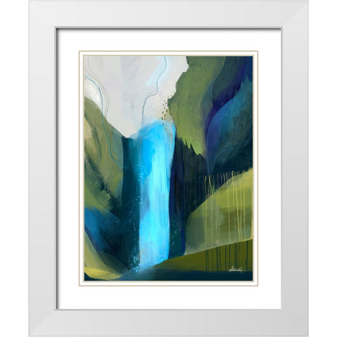 Ethereal Rainforest White Modern Wood Framed Art Print with Double Matting by Banerjee, Ishita