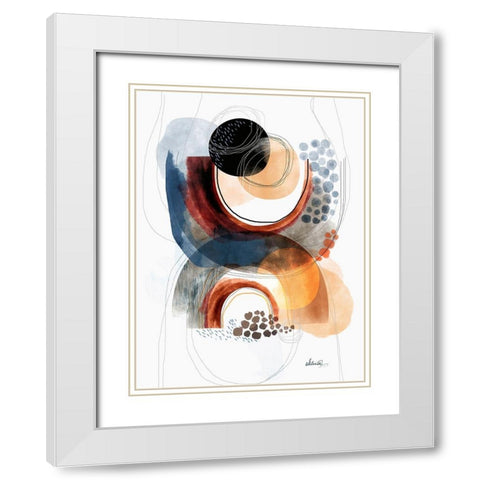 Moving Mountains White Modern Wood Framed Art Print with Double Matting by Banerjee, Ishita